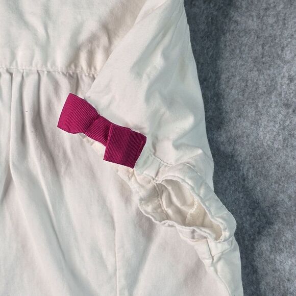 Gymboree Girls 2pc Outfit 7 Panda Button Up Top Floral Denim Jean Bermuda Shorts - Picture 7 of 16